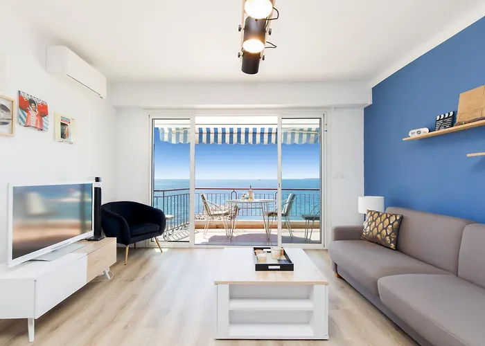 Juan Les Pins Vue Sur Lazur Appartamento Antibes